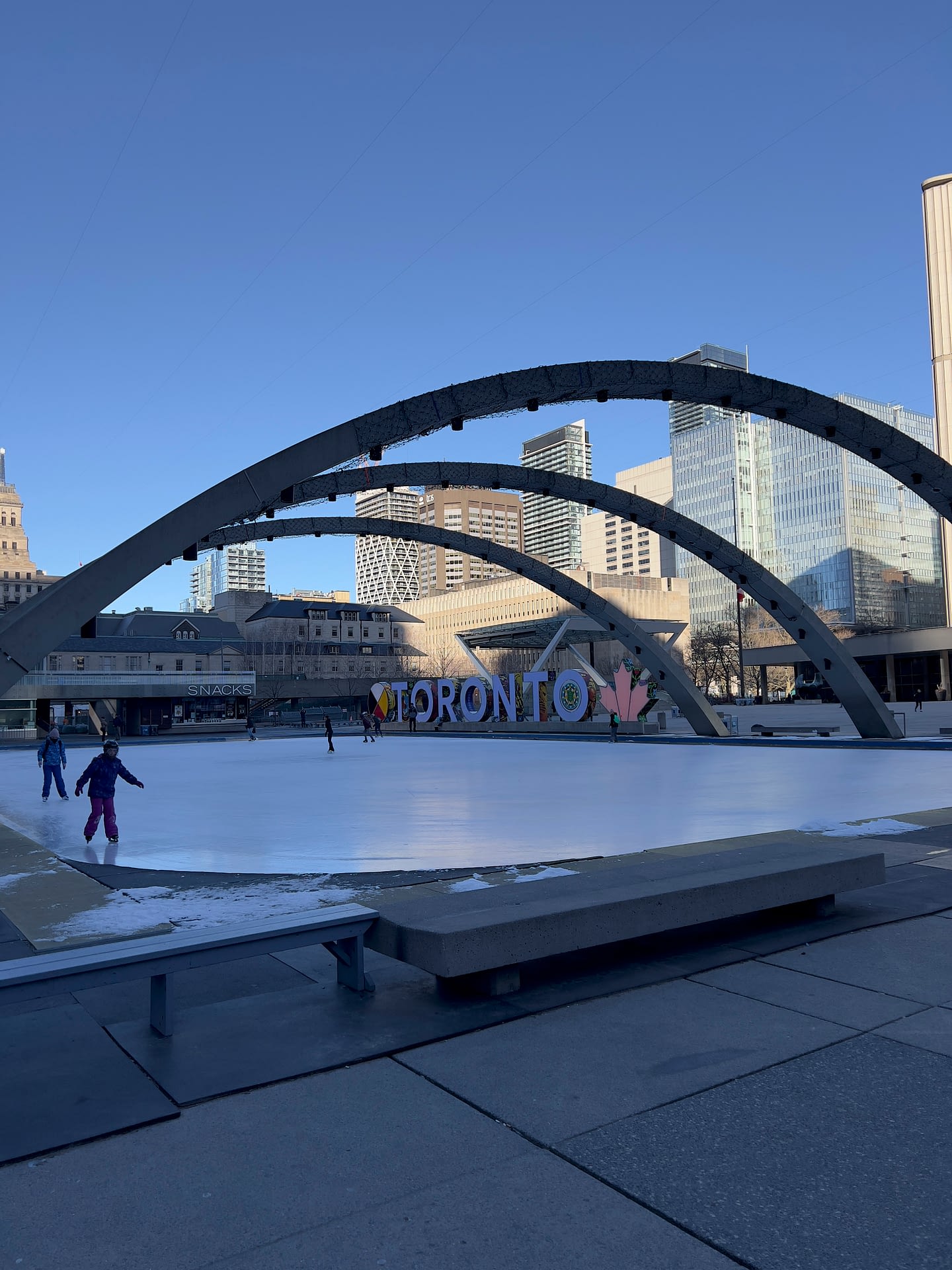 Free things to do in Toronto - Visit Nathan Philips Square
